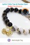 Sparkling Star Stone & Pink Opal, Certified - Lucky Bracelet with Flower Charm - 5