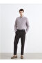 M1 Sezon Mürdüm Regular Fit Striped Men's Shirt - 4