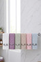 6-Pack Hand And Face Towel Set 50x85 Cm 100% Cotton Rose Patterned Jacquard Colorful - 6