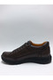 Genuine Leather Large Size (45-46..) Lace-Up Brown Flexible Rubber Sole Men's Shoes - 3