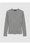 Artı-Store Women's Long-Sleeved Bodysuit with Cycling Collar, Made of Ribbed Knit Fabrics