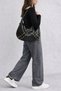Staple Detailed Soft Patent Leather Women's Shoulder Bag