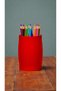 Modern Patterned Desktop Pen Holder |   Stylish and Durable Organizer for Colored Pencils