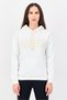 Women Relaxed Fit Long Sleeve Running Hoodie, White