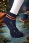Women's Towel Winter Soft Textured Cotton Bootie Socks - 4 Pairs - Mixed Color/Pattern - 2