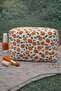 Orange Patterned Makeup Bag-Organizer&Organizer - 2