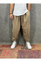 Elastic Waist Pleated Patterned Half-Shalwar