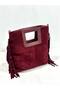 Genuine Suede Leather Tassel Detailed Women's Shoulder Bag - 2