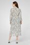 Women Spread Collar Allover Print Maxi Dress, Multicolor - 4