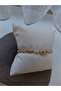 Zircon Stone Evil Eye Bead Figured Eye Detailed Bracelet - 3
