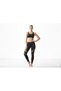 Women's Black Tulle Detailed Diver Fabric High Waist Shaping / Sculpting Sports Leggings