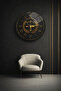 Unbreakable Glass Wall Clock, Both Table Clock and Balance of Justice Scale Black Gold Home Office Gift - 2