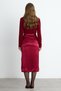 Smoky Cherry Nola Satin Midi Skirt - 5