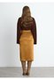 Gold Nola Satin Midi Skirt - 3
