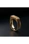 Men's Gold Stainless Steel Ring | ZJRG027GM-19 - 3
