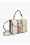 Printed Satchel Bag with Grab Handle - 3