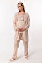 Effortt Coffee Pajama Set for Pregnant Women with Dressing Gown - 4