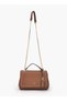 Textured Crossbody Bag with Chain Strap - 2