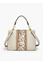 Printed Satchel Bag with Grab Handle - 5