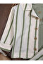 Striped Safari Front Button Jacket and Bodysuit 3-Piece Baby Boy Set - 6