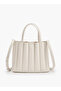 Pleated Tote Bag with Pouch - 7
