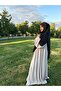 Women's Black Shaded Chiffon Soufflé Light Draped Hijab Top - 2