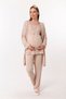 Effortt Coffee Pajama Set for Pregnant Women with Dressing Gown - 2