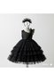 Girl's Black Bow Dress, Girl's Graduation Dress, Girl's Evening Dress
