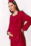 Effortt Cherry Dressing Gown Maternity Maternity Pajama Set - 2