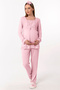 Cotton Maternity Pajama Set with Nursing Features for Pre and Postpartum Effortt - Pink