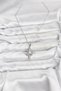 316L Steel Chain Silver Color Pole Star Model Zircon Stone Women's Necklace - - 2