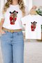 Mother Child Combination Oversized T-Shirt – Mother & Child Twin T-Shirt Baby in Your Arms Printed (Single Price)