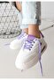 Chris White Skin Lilac Detailed Lace up Sneakers - 4