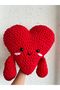 Modern Heart Pillow - Knitted Pillow - Romantic Decorative - Valentine's Day Gift - Love Pillow - 5
