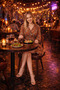 Flower-Patterned Chiffon Mini Dress with Elastic Waist - 3