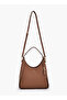 Textured Shoulder Bag with Zip Closure - 2