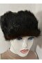 Unisex Genuine Mink Leather Wolf Kipchak Genuine Wolf Kipchak Börk Heart Hat - 5