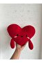 Hand Knitted - Heart Pillow - Modern Decorative Romantic Pillow - Valentine's Day Pillow - Love Pillow