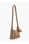Textured Shoulder Bag with Pouch Charm - 6