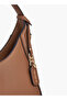 Textured Shoulder Bag with Zip Closure - 4