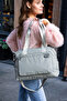 Water Resistant Adjustable Strap Satin Parachute Fabric Multi-Pocket Shoulder Bag Crossbody Bag Clutch Bag