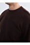Lcw vision brown crew neck men's sweatshirt - 3