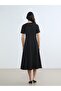 Crew Neck Stone-Embellished A-Line Women's Dress - 4
