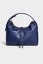 Navy Blue Color Small Size Women's Hand and Shoulder Bag with Adjustable Strap Detail