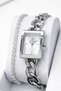 Women's Wristwatch with Chain Model 2 Years Warranty Special Design Gift for Lover.Hmtz02 - 2