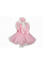 Girl's Pink Buckle-Included Fluffy Tutu Special Occasion Dress