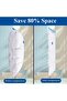 5 Pack Vacuum Storage Bags Space Saver with Pump for Clothes Comforters 3 Size Set - 2