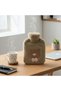 1Lt Brown Plush Thermal Hot Water Bag with Bow Tie Teddy Bear for Office Home Office Personal Care - 4