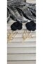 Gold Color Black Rose Model Stone Women's Earrings - 2