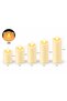 5 Pcs LED candle Set - Battery Operated - 2